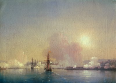 Ankunft in der Bucht von Sewastopol, 1852 von Ivan Konstantinovich Aivazovsky